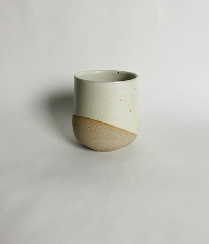 Tumbler with a White Glaze