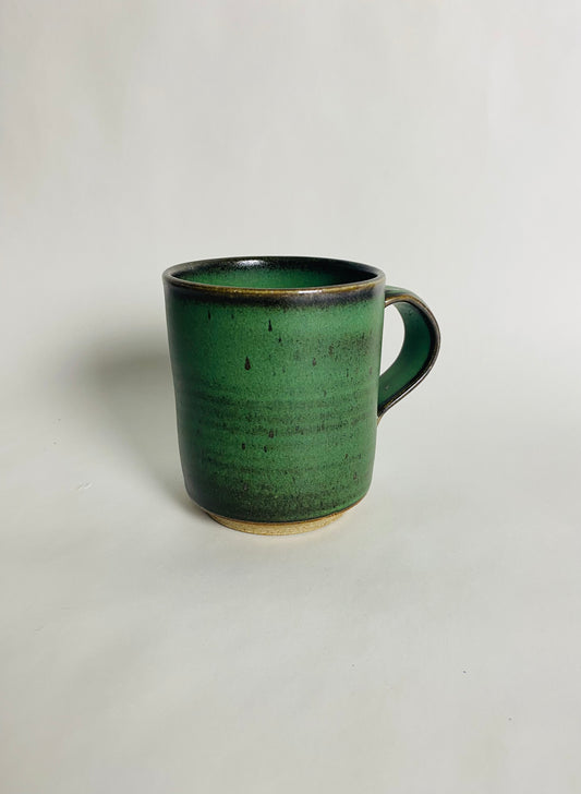 Stoneware Mug, Forest Green Glaze