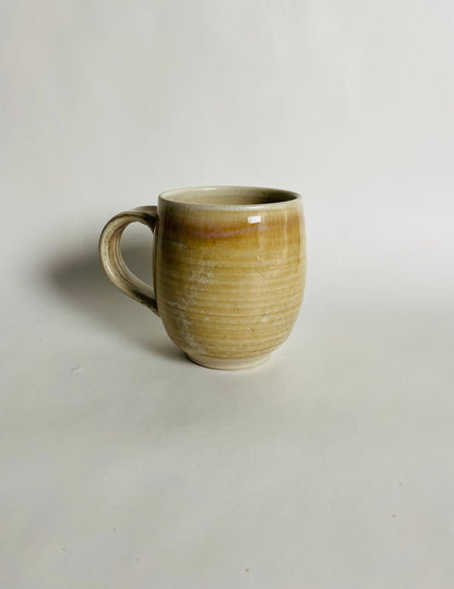 Mug with an Off White/Honey Glaze