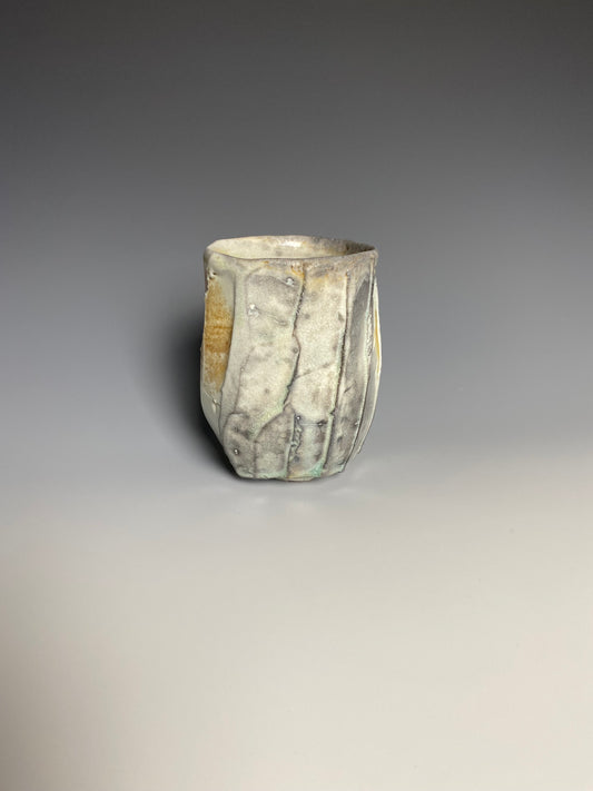 Wood Fired Faceted Yunomi