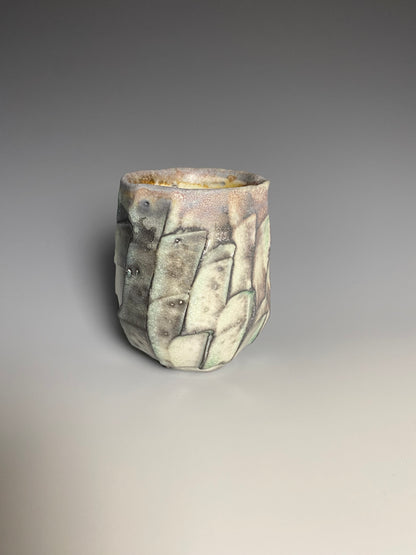 Wood Fired Faceted Yunomi