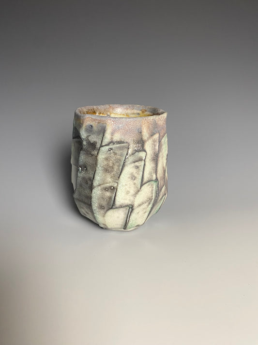 Wood Fired Faceted Yunomi