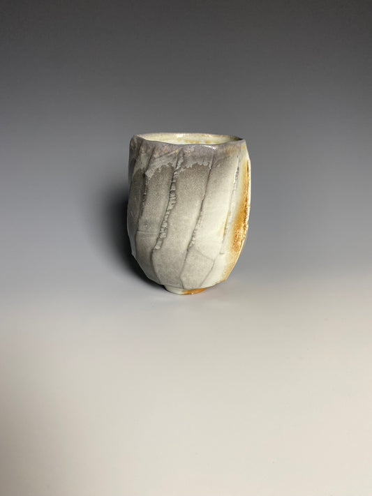 Wood Fired Faceted Yunomi