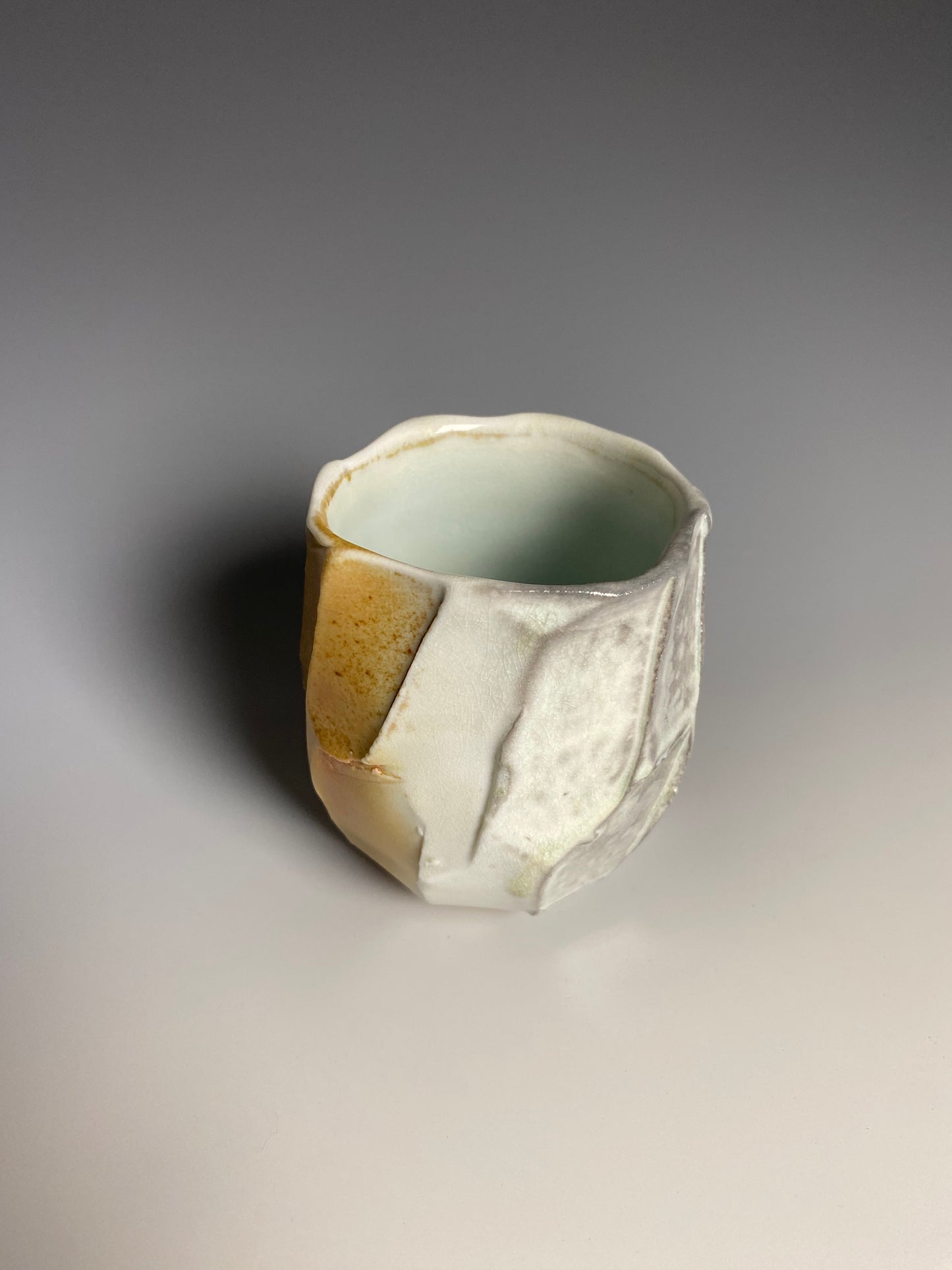 Wood Fired Faceted Yunomi