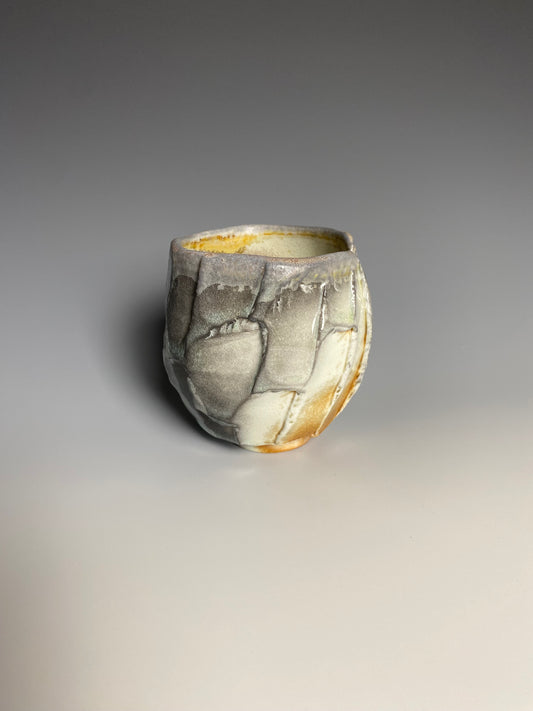Wood Fired Faceted Yunomi