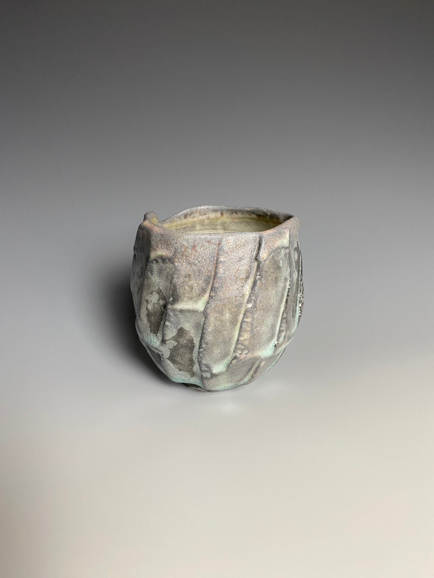 Wood Fired Faceted Yunomi