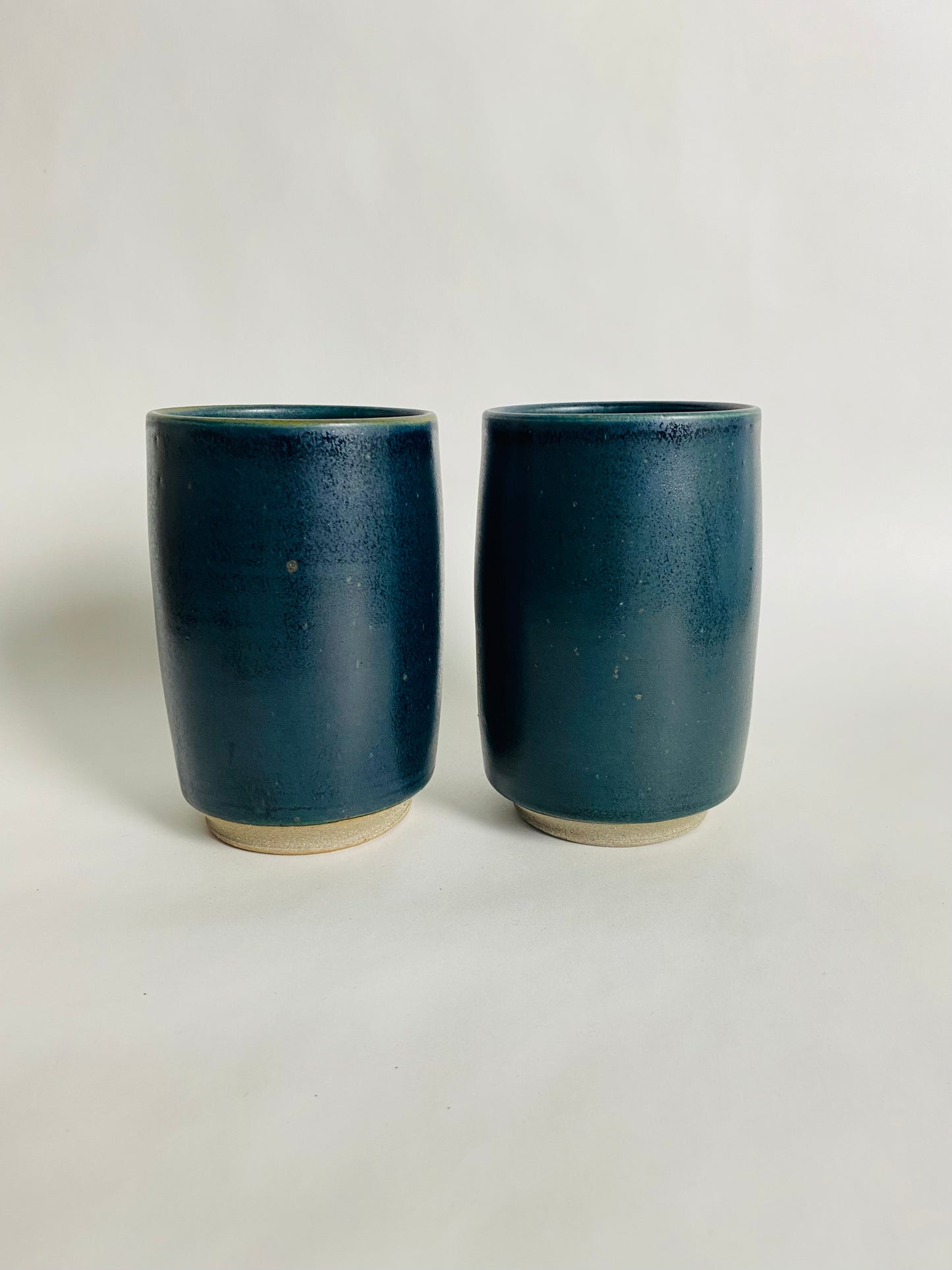 A Pair of Tall Midnight Blue Tumblers