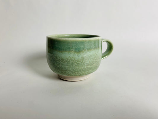 Smaller Mug with a Light Green Glaze