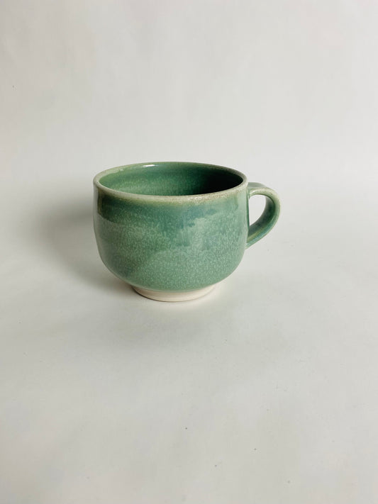 Smaller Mug with a Light Green Glaze
