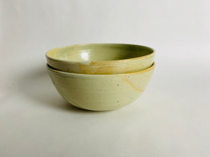 Set of 2 Green/Yellow Bowls