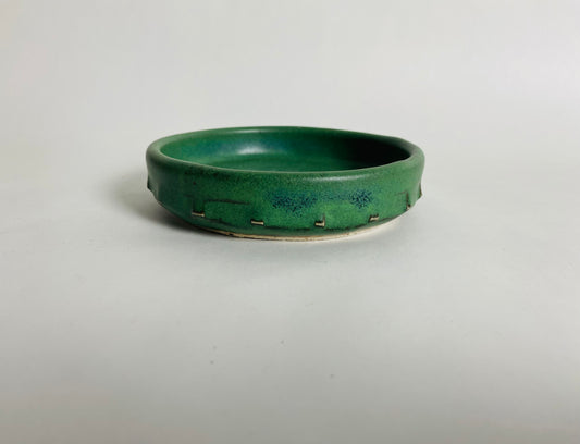 Wine Bottle Holder, Forest Green Glaze
