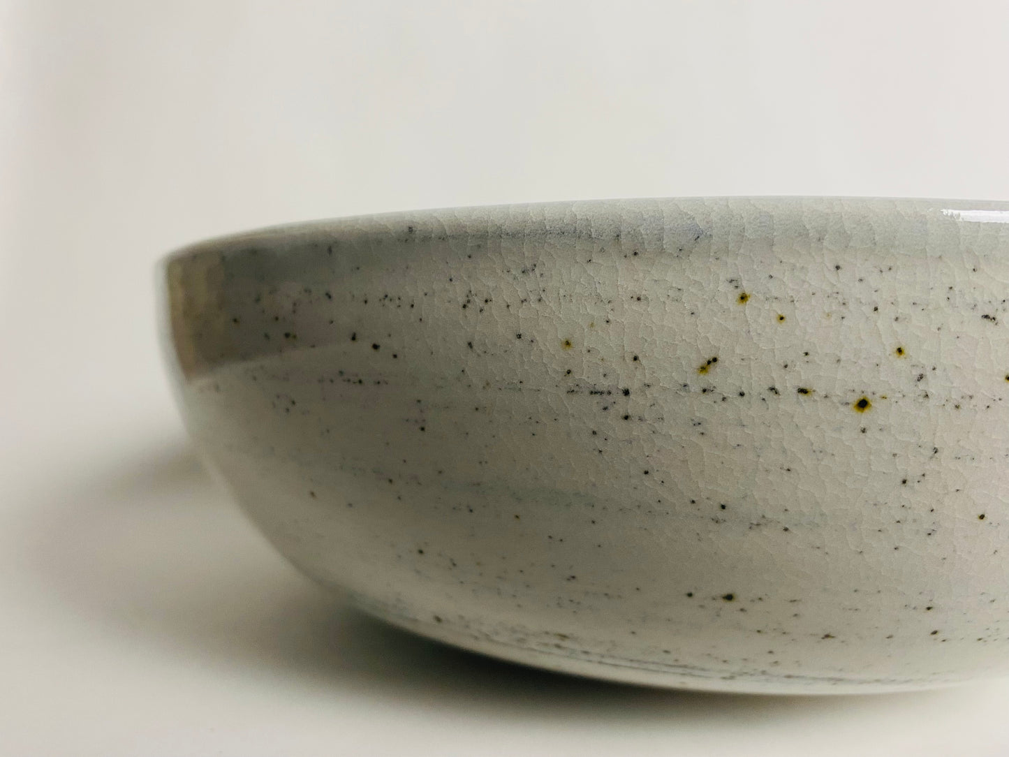 Serving Bowl with a Speckled Celadon Glaze
